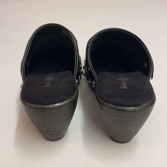 Lindsay Phillips Black Karin Studded clogs A21 - Picture 7 of 10